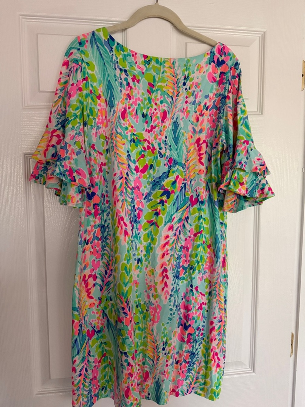 Lilly Pulitzer Watercolor print - Catch the Wave Lula Dress NWT - Picture 5 of 5